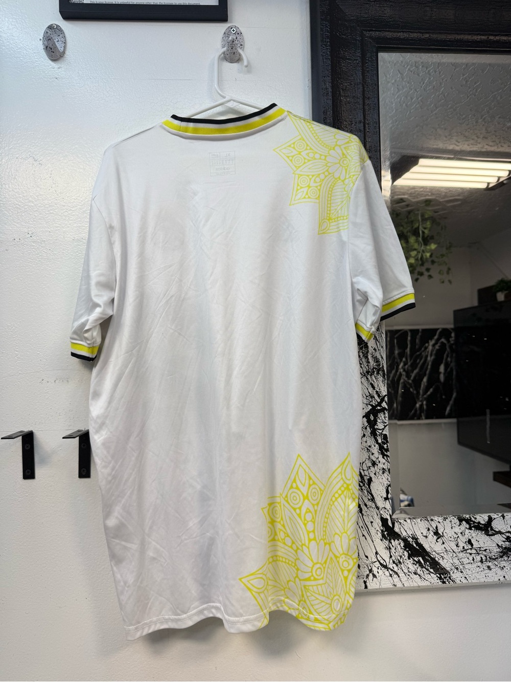 adidas Real Madrid White and Black Snake Graphic Soccer Jersey - Picture 4 of 5